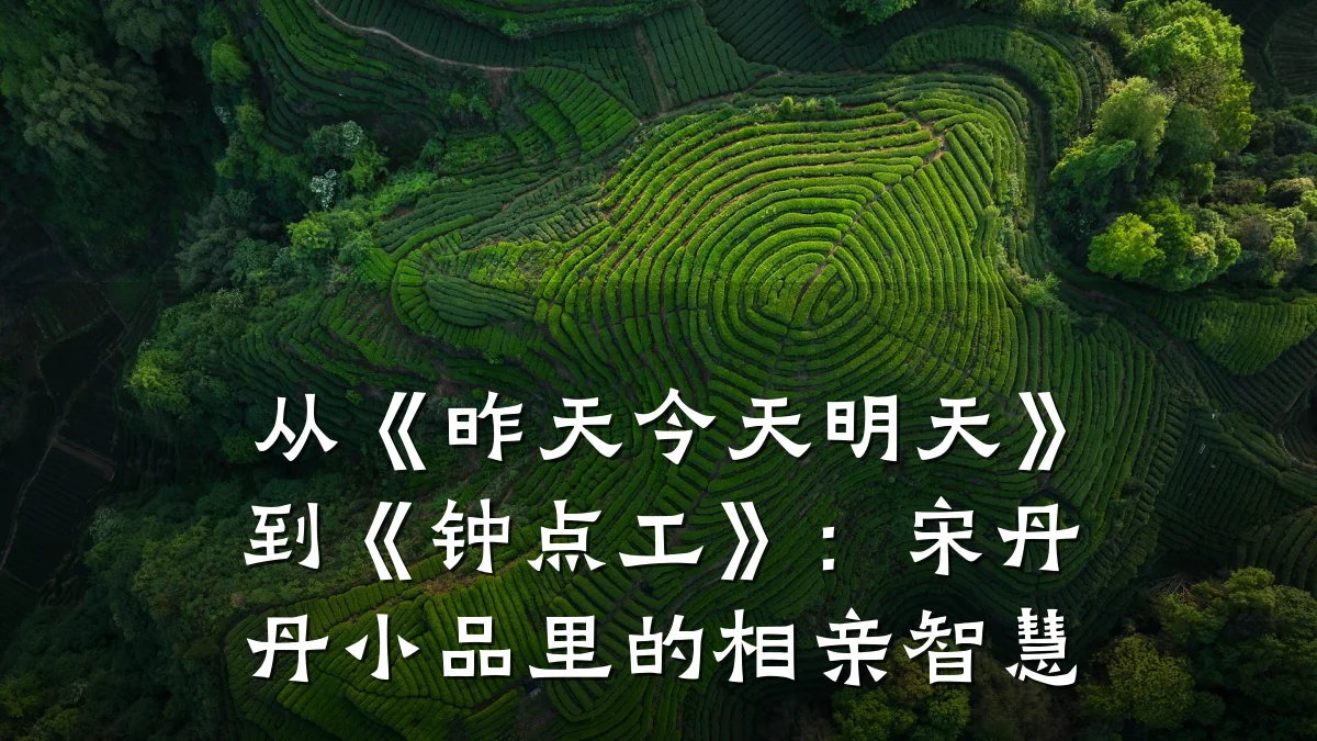 从《昨天今天明天》到《钟点工》:宋丹丹小品里的相亲智慧